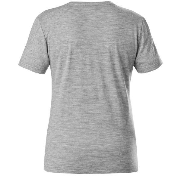 W Merino Path Tech Tee Heather Grey - Image 2